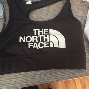 The North Face Black Logo Sports Bra – Small